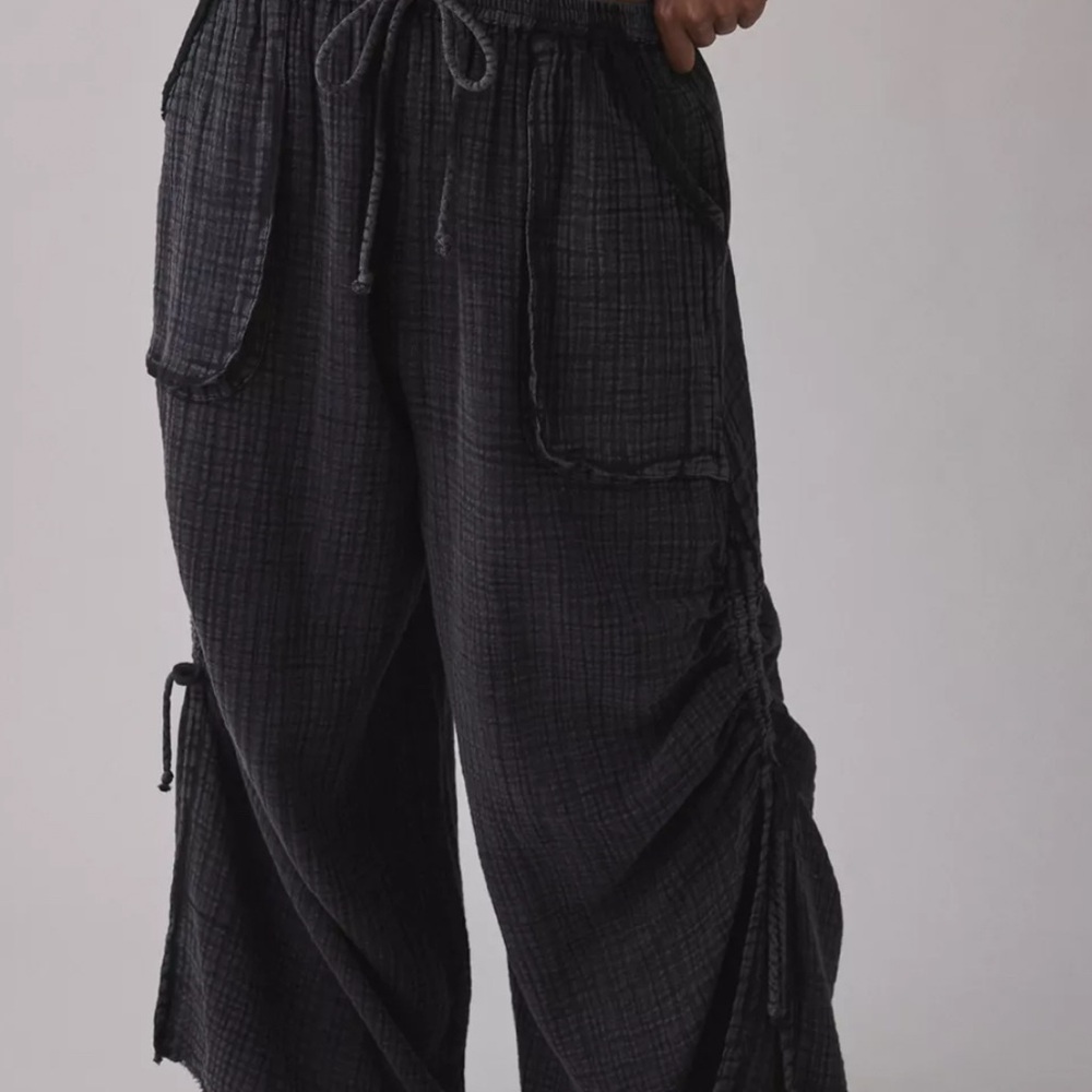 Out From Under Ocean Air Wide-Leg Gauze Pants